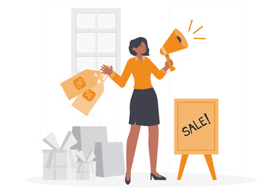Sales Promotion Flat Illustration