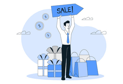 Sales Promotion Outline Illustration
