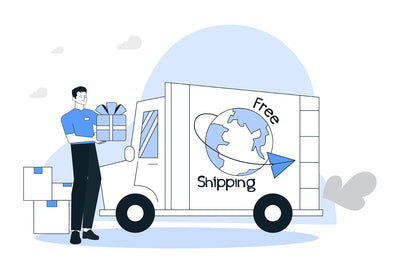 Free Shipping Outline Illustration