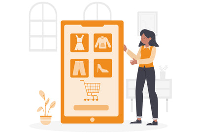 Online Shopping Flat Illustration
