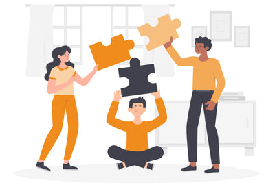 Teamwork Flat Illustration