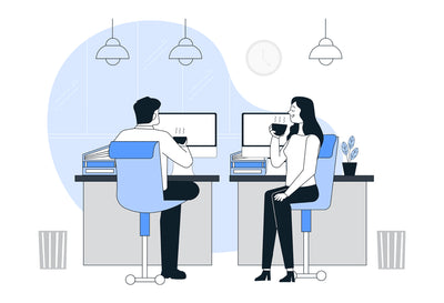 Working Conditions Outline Illustration